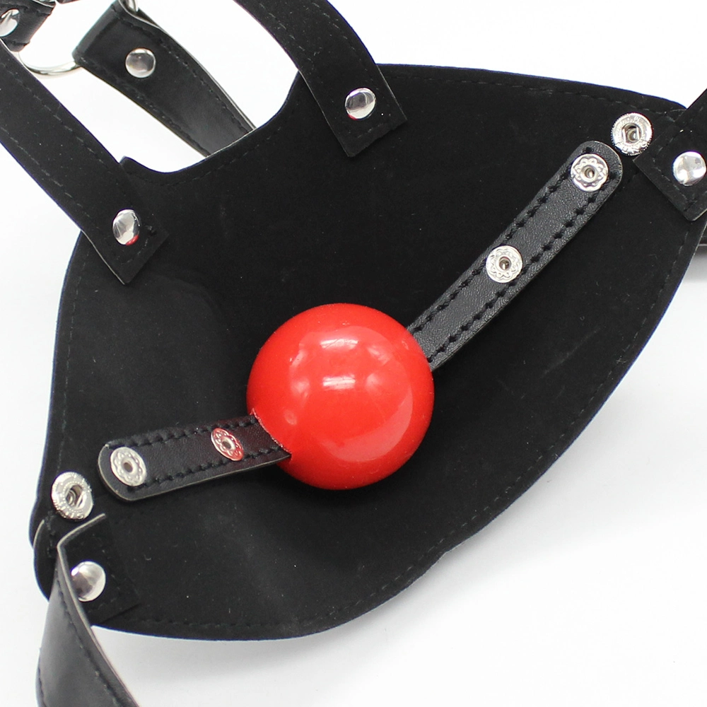 Head Harness with Muzzle and Gag (solid soft ball) Bondage Fetish Slave Restraints Adult Slave Roleplay Game Sex Toy