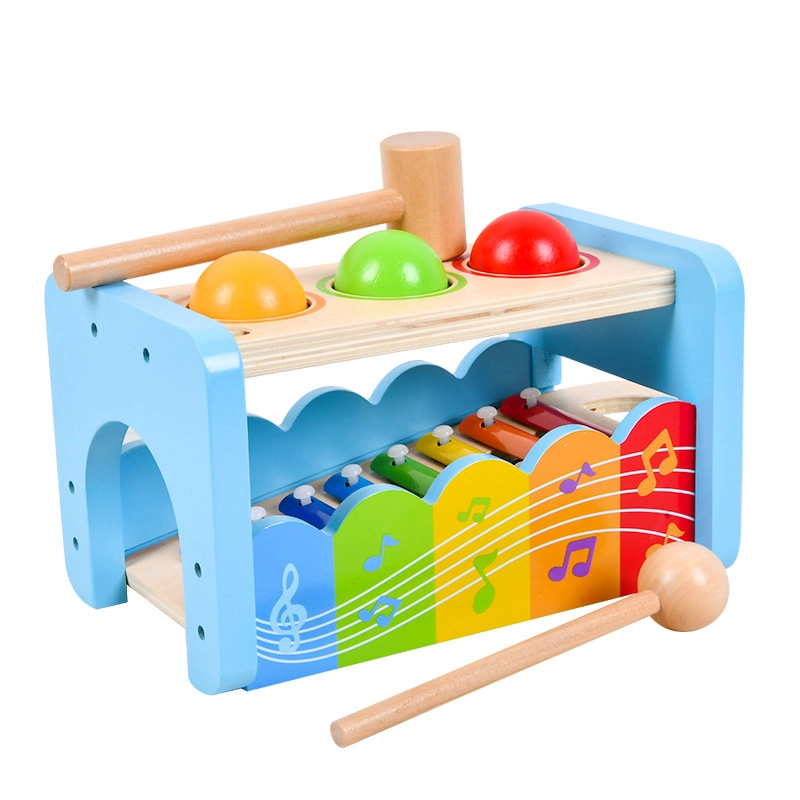Wooden Xylophone Infant Musical for Baby Educational Montessori Toys Baby Multi-Functional 2 in 1music Instrument Toy