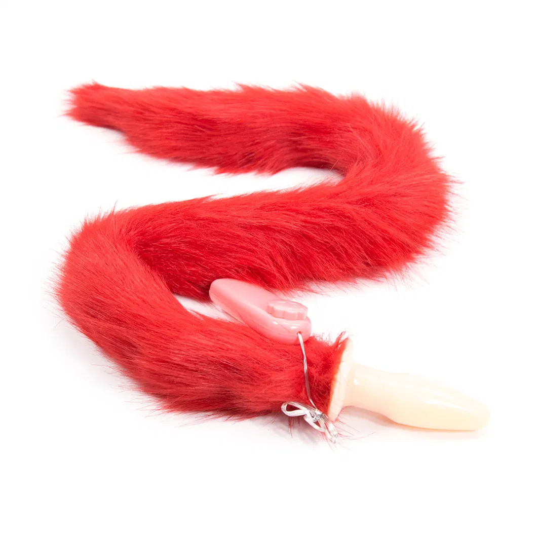 Metal Fox Tail Anal Plug Vibrators for Women Silicone Butt Plug Roleplay Flirting Fetish Adult Sexy Game