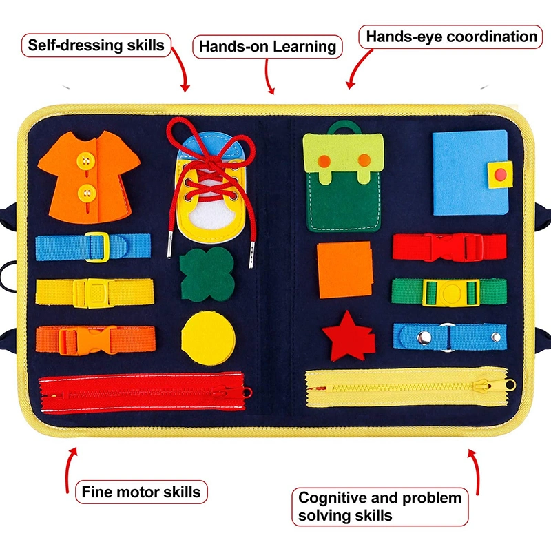 Wholesale Busy Board Sensory Learning Educational Montessori Toys for Toddlers