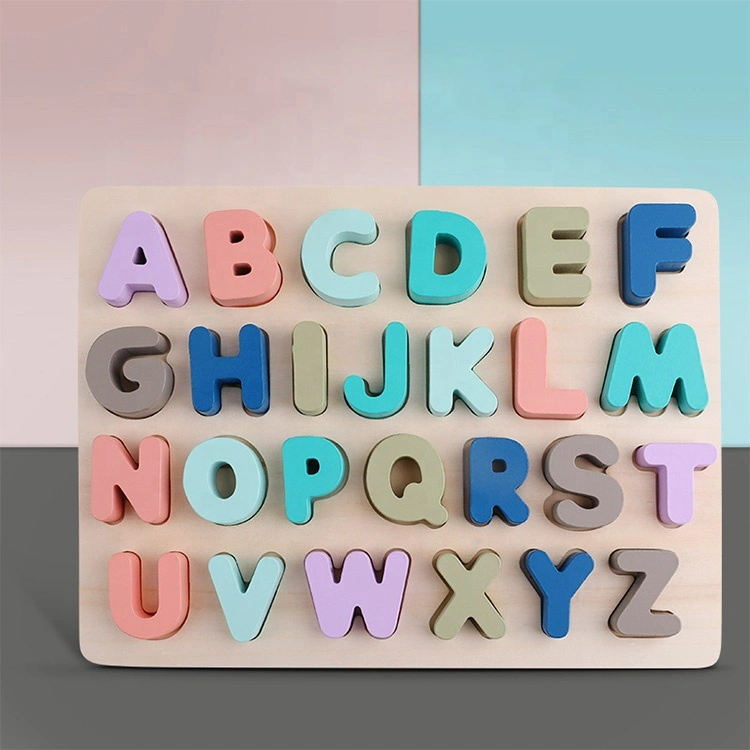 Creative Wood Puzzles ABC Letter and Number Montessori Learning Board Educational Toys for Toddlers