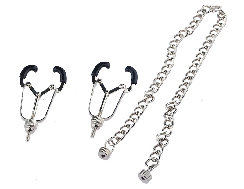 New 3 Colors Spider Nipple Clamps with Chain Breast Clips for Sm Games Couple Using Sex Toy for Man Women
