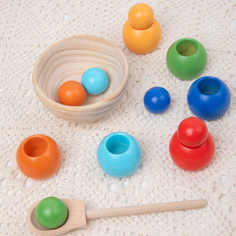 Montessori Coloring Ball and Cup Children Educational Learning Educational Toys