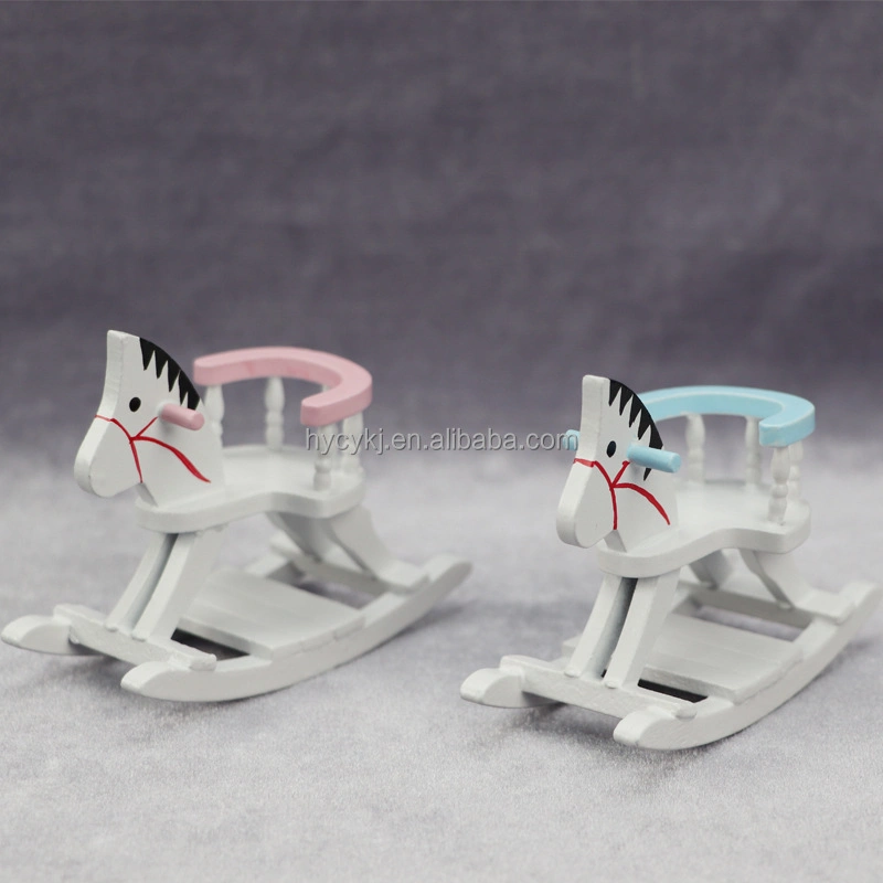 1: 12 Dollhouse Miniature Rocking Horse for Dollhouse Decor Accessories
