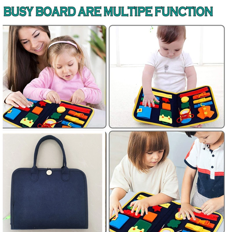 Wholesale Busy Board Sensory Learning Educational Montessori Toys for Toddlers