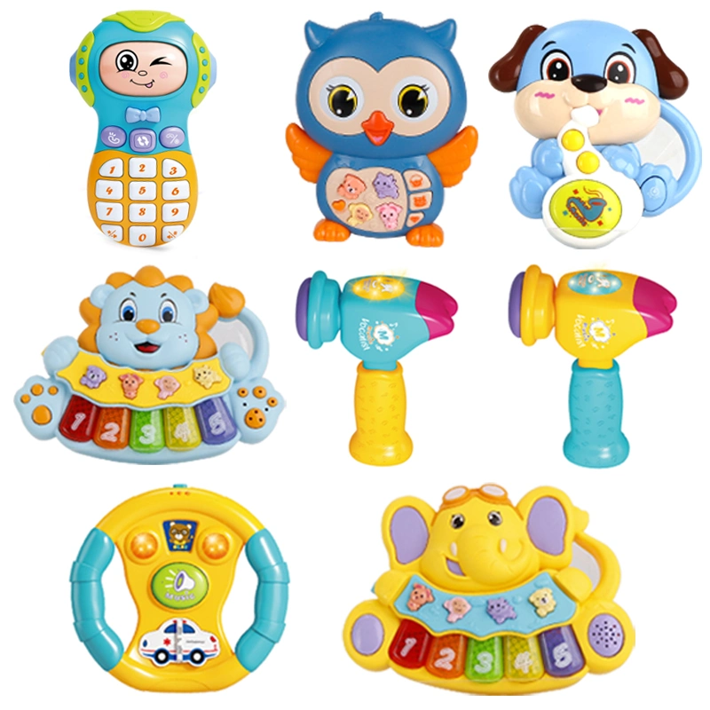 Tombotoys OEM/ODM Wholesale Children Baby Toys Multifunction Cartoon Animal Educational Toys Baby Game Toys Kids Plastic Baby Toy