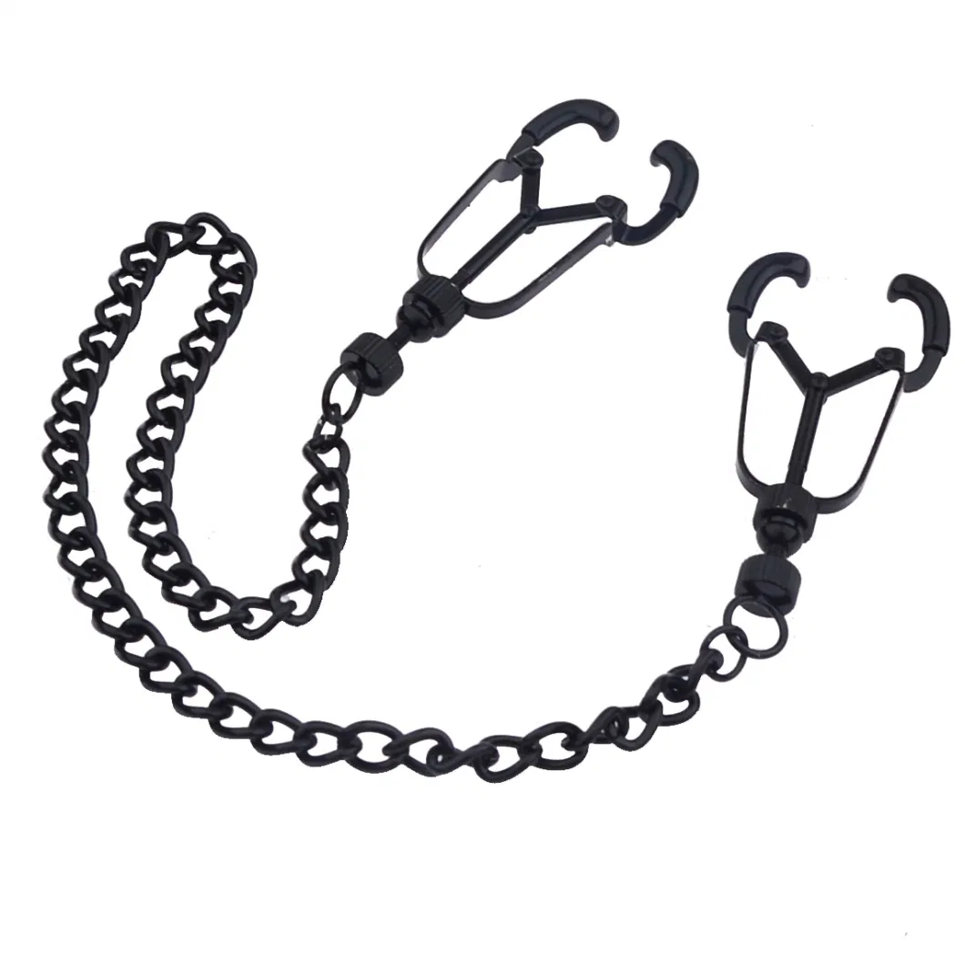 New 3 Colors Spider Nipple Clamps with Chain Breast Clips for Sm Games Couple Using Sex Toy for Man Women