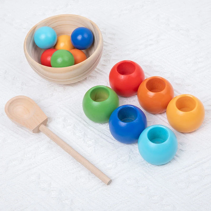 Montessori Coloring Ball and Cup Children Educational Learning Educational Toys