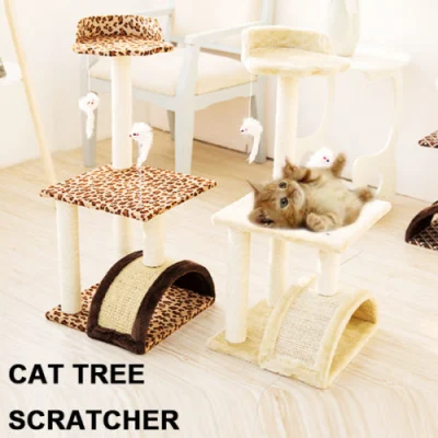Cat Scratch Play Small House Cat Tree Scratching Post Climbing Playing Cat Toys