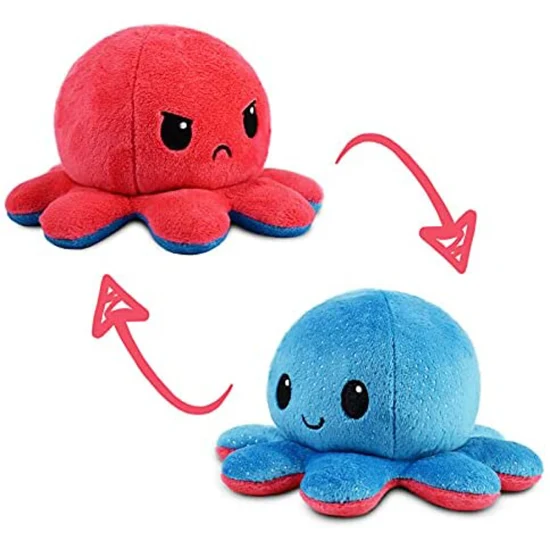 Home Accessories Lovely Stuffed Reversible Toy Moody Octopus Plush