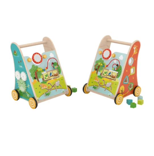 Multifunctional Wooden Baby Walkers Push Toys for Babies Learning Toddler Educational Toys