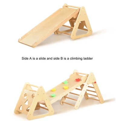 Wood Climbing Frame Montessori Triangle Baby Climbing Toys