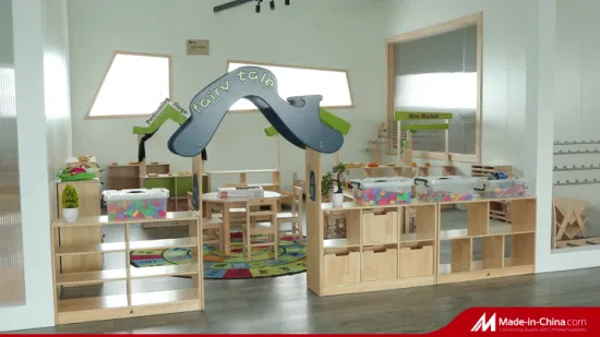 Modern Kindergarten and Preschool School Classroom Student Furniture, Kids Furniture Wooden Children Furniture, Nursery and Daycare Baby Furniture